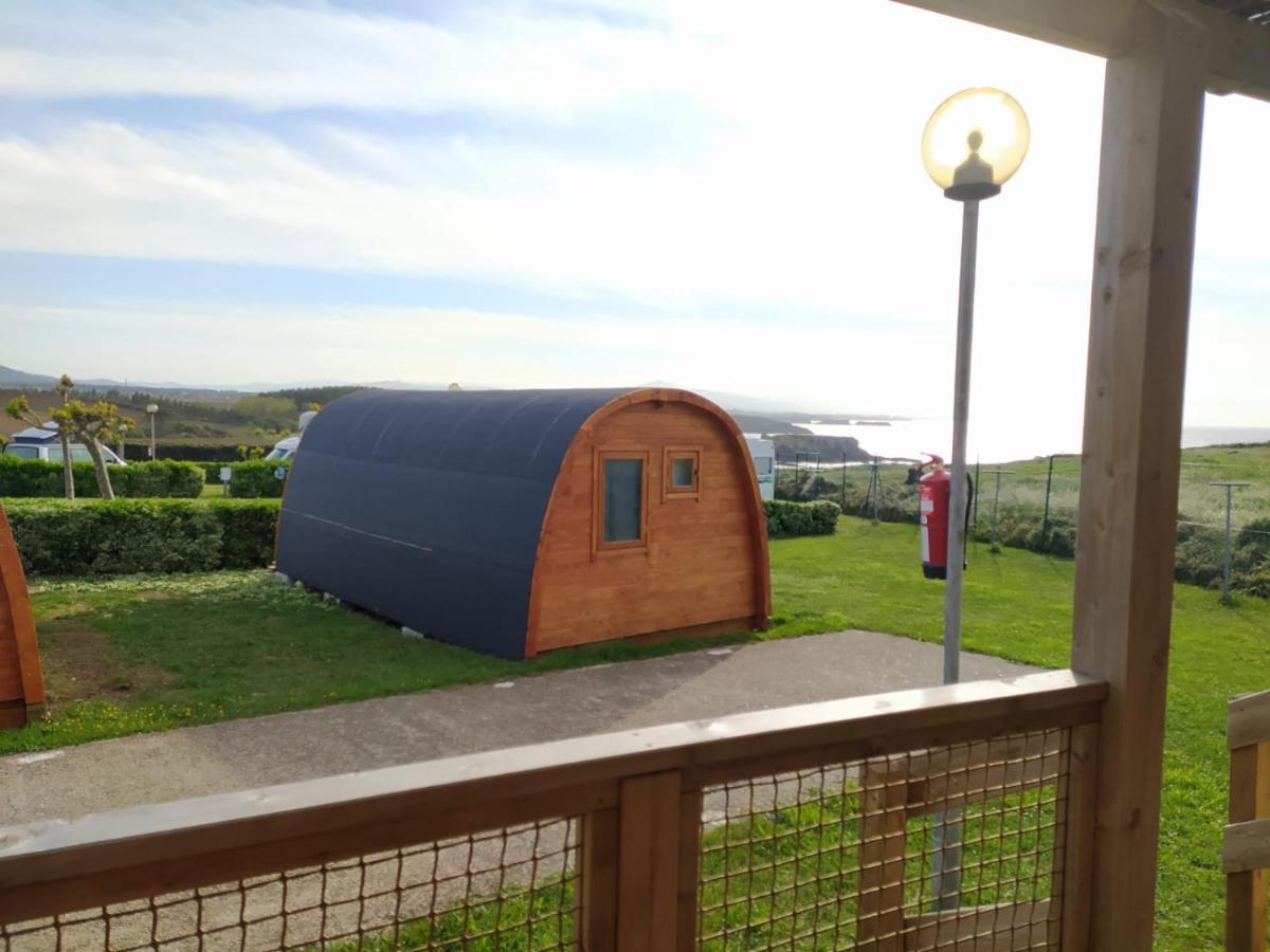 Bungalow 3 Personas - Camping Playa De Tapia 타피아 데 카사리에고 외부 사진